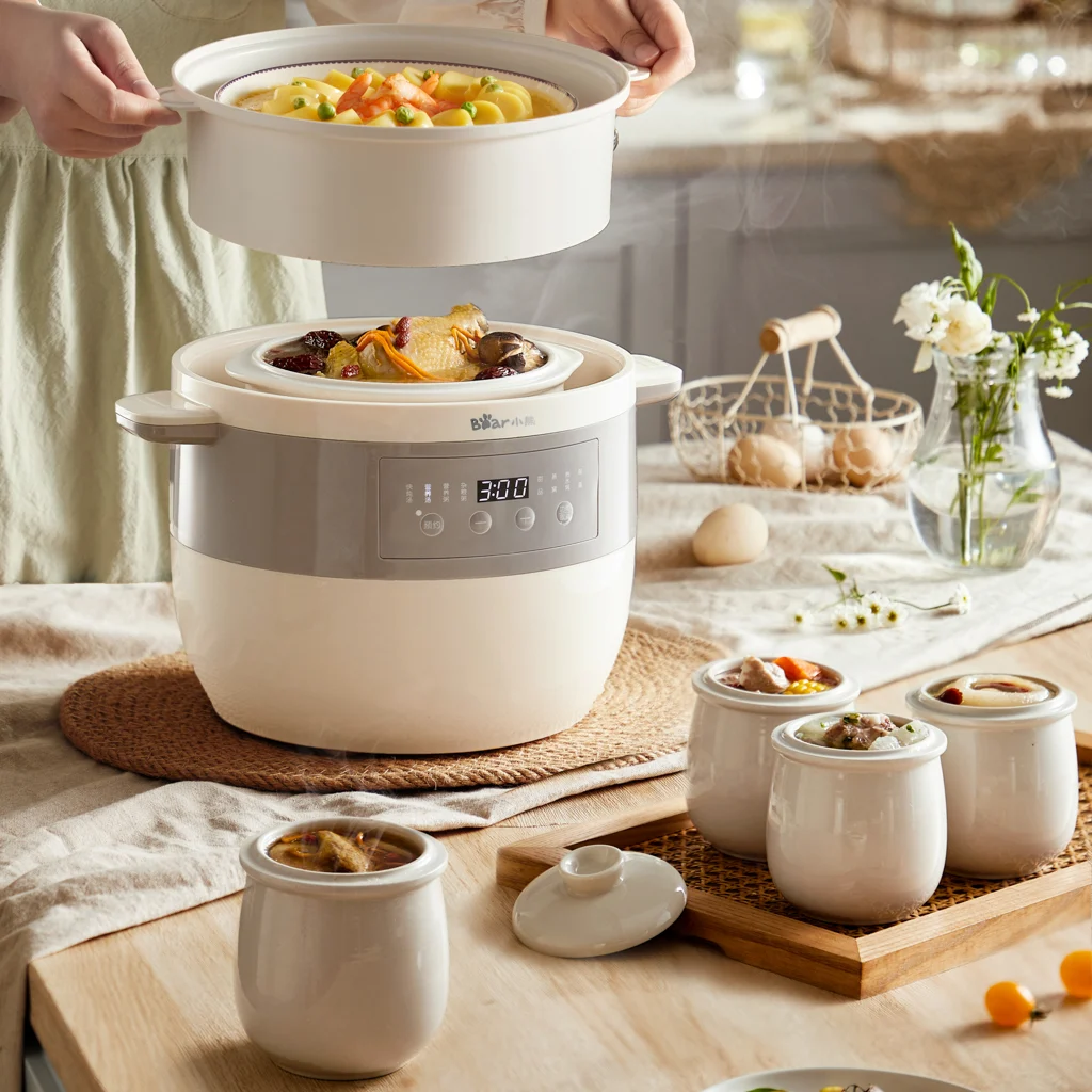 Nồi nấu chậm đa năng Bear DDZ-B25Q3 - Hàng chính hãng - Tiếng Anh/Việt - BH 18 tháng - Full Vat