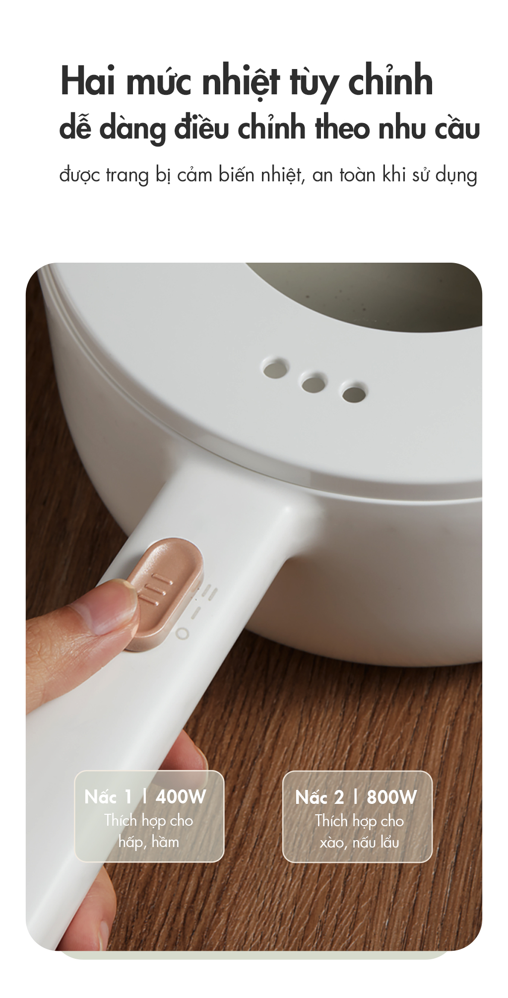 Nồi nấu đa năng Bear DRG-E15P2 - Hàng chính hãng - Tiếng Anh/Việt - BH 18 tháng - Full VAT