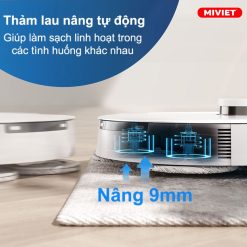 robot tự động nâng cao các tấm lau nhà lên 9mm