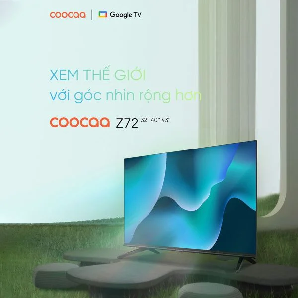Google Tivi Coocaa 32Z72 HD 32 inch - Quốc Tế - BH chính hãng 12 tháng