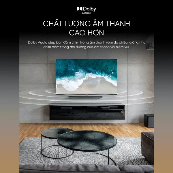 Google Tivi Coocaa 43Z72 Full HD 43 inch - Quốc Tế - Hàng chính hãng