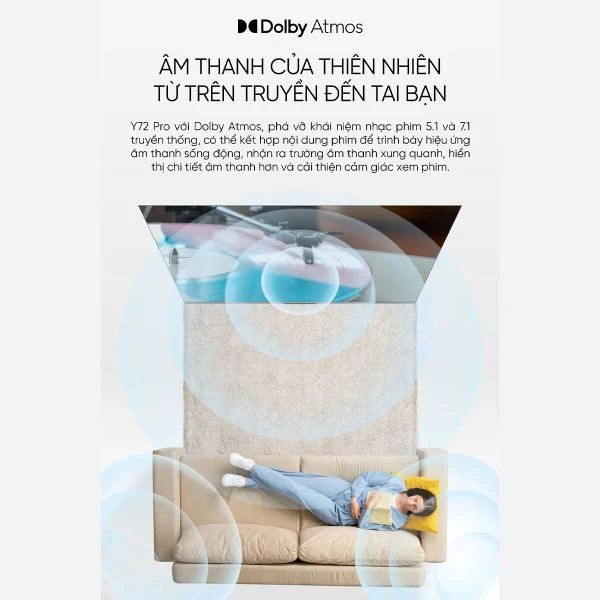 Google Tivi Coocaa 50Y72 Pro 4K 50 inch (Màn hình QLed+) - Quốc Tế - Hàng chính hãng