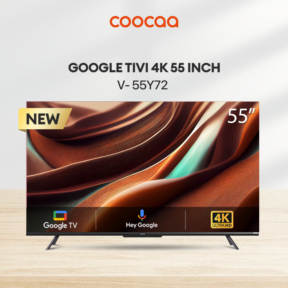 Google Tivi Coocaa 55Y72 4K 55 inch - Quốc Tế - Hàng Chính Hãng