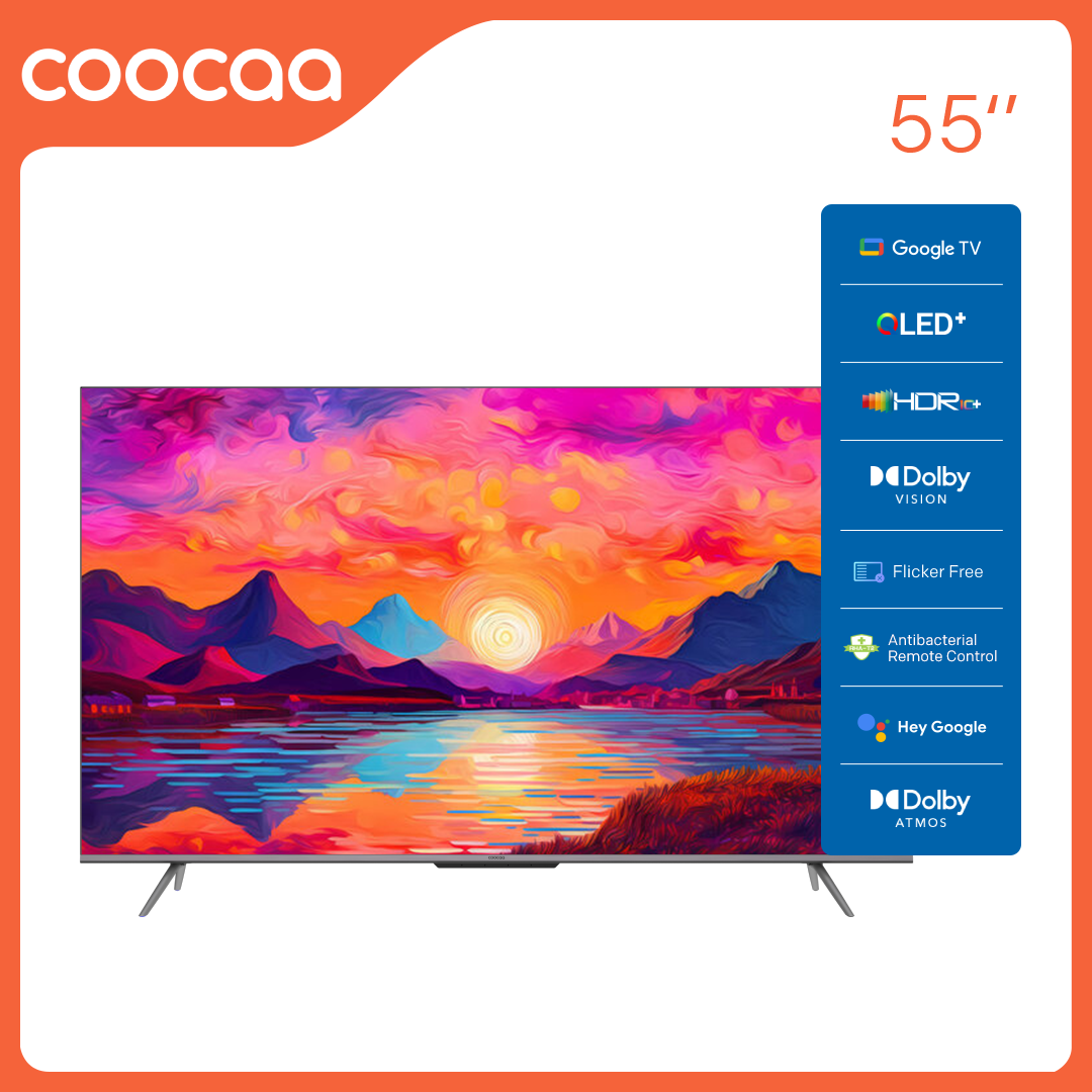 Google Tivi Coocaa 55Y72 Pro 4K QLED 55 inch - Quốc Tế - Hàng Chính Hãng Google Tivi Coocaa 55Y72 Pro 4K QLED 55 inch - Quốc Tế - Hàng Chính Hãng - Ảnh 2