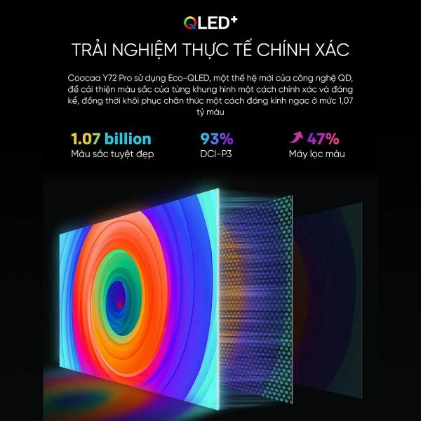 Google Tivi Coocaa 65Y72 Pro 4K QLED 65 inch - Quốc Tế - Hàng Chính Hãng Google Tivi Coocaa 65Y72 Pro 4K QLED 65 inch - Quốc Tế - Hàng Chính Hãng