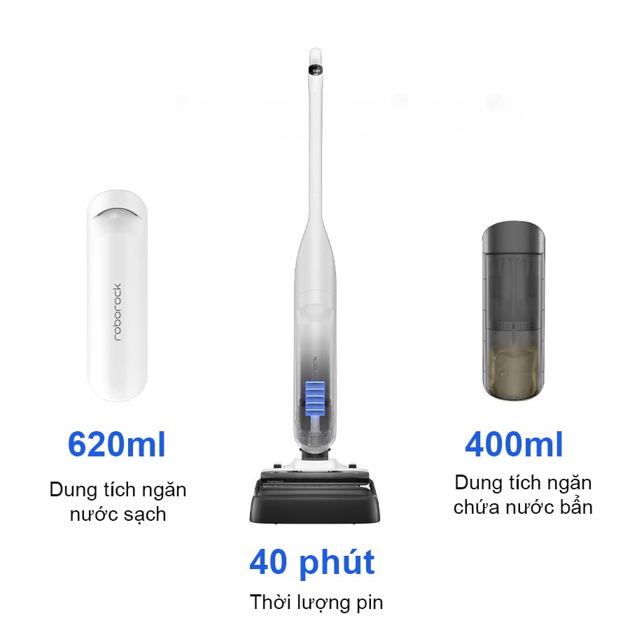 Máy hút bụi lau nhà không dây - Roborock Flexi Lite - Chính hãng