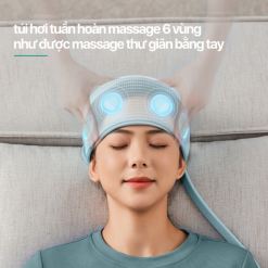 Máy massage đầu PHILIPS PPM1321 - chính hãng Túi hơi massage đầu PHILIPS PPM1321 tuần hoàn 6 vùng