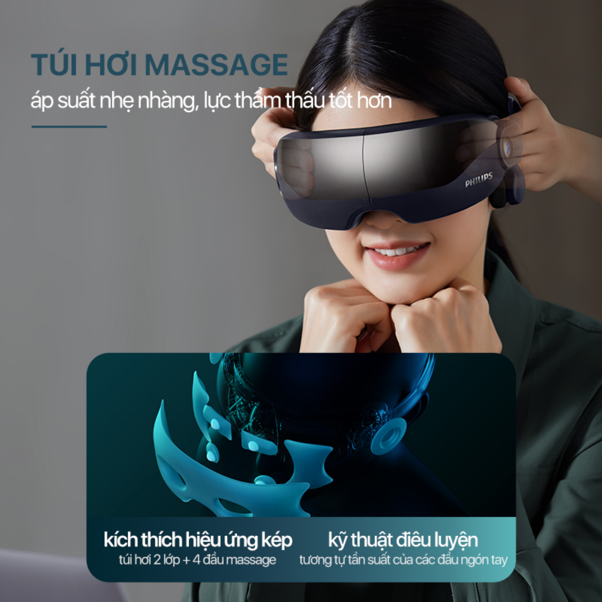 Túi hơi massage mắt PHILIPS PPM2702