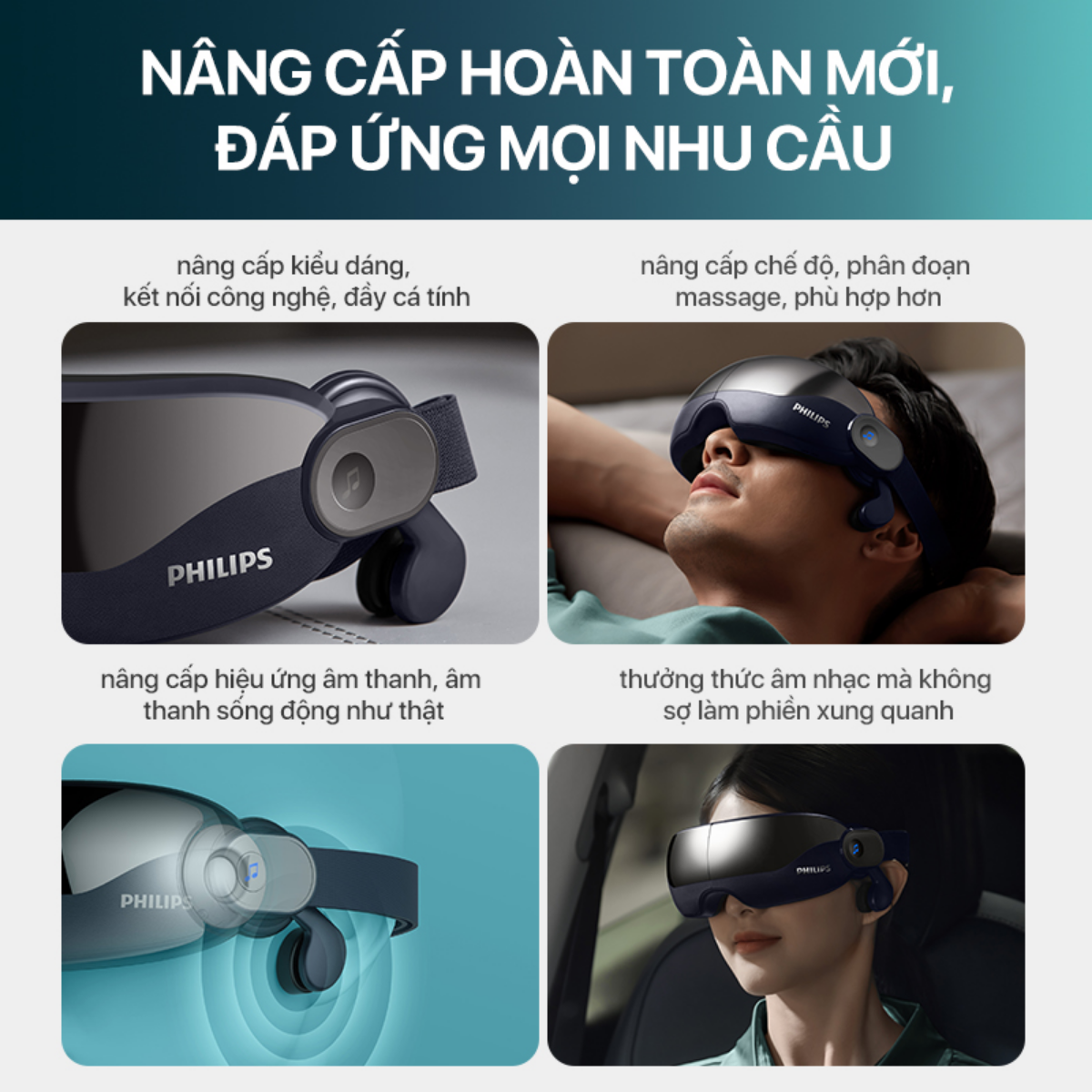 Máy massage mắt PHILIPS PPM2702 nâng cấp chức năng