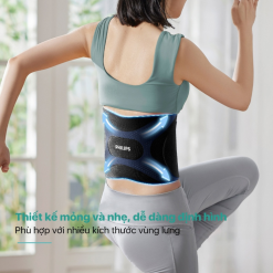 Máy massage vùng lưng/ eo/ bụng PHILIPS PPM4331 mỏng nhẹ