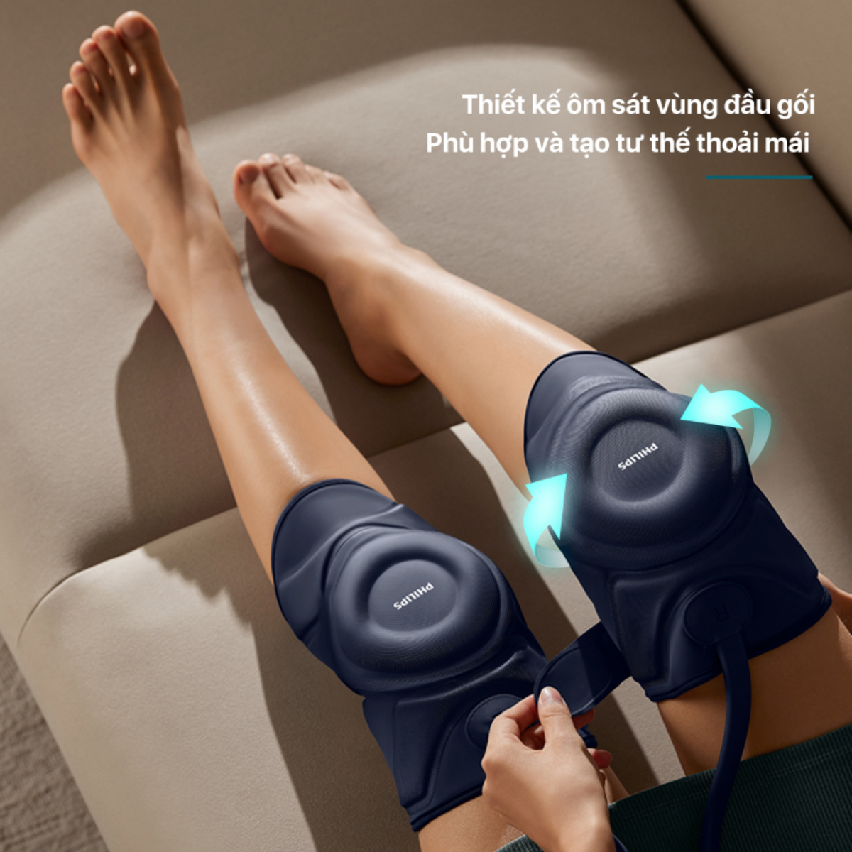 Máy massageđầu gối PHILIPS PPM5521 thiết kế ôm sát