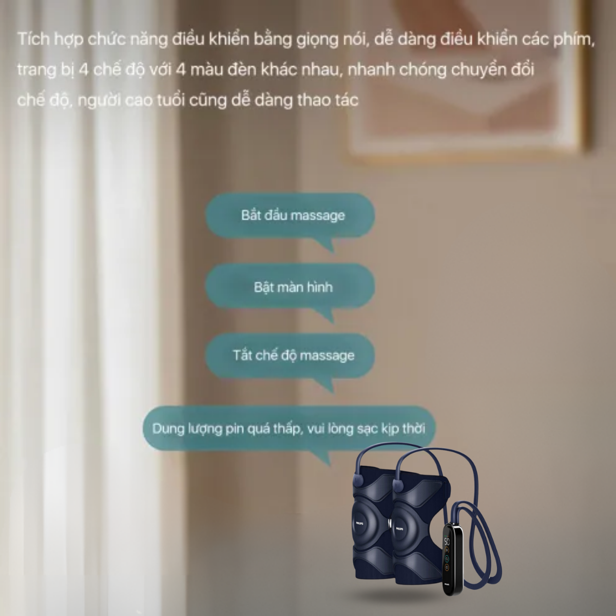 Bộ điều khiển máy massageđầu gối PHILIPS PPM5521