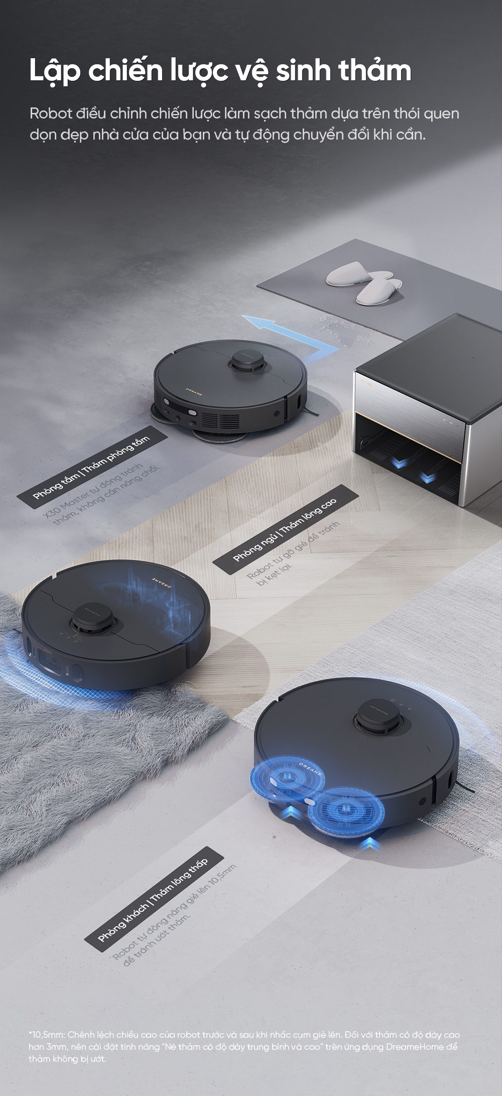 Robot hút bụi lau nhà Dreame X30 Master