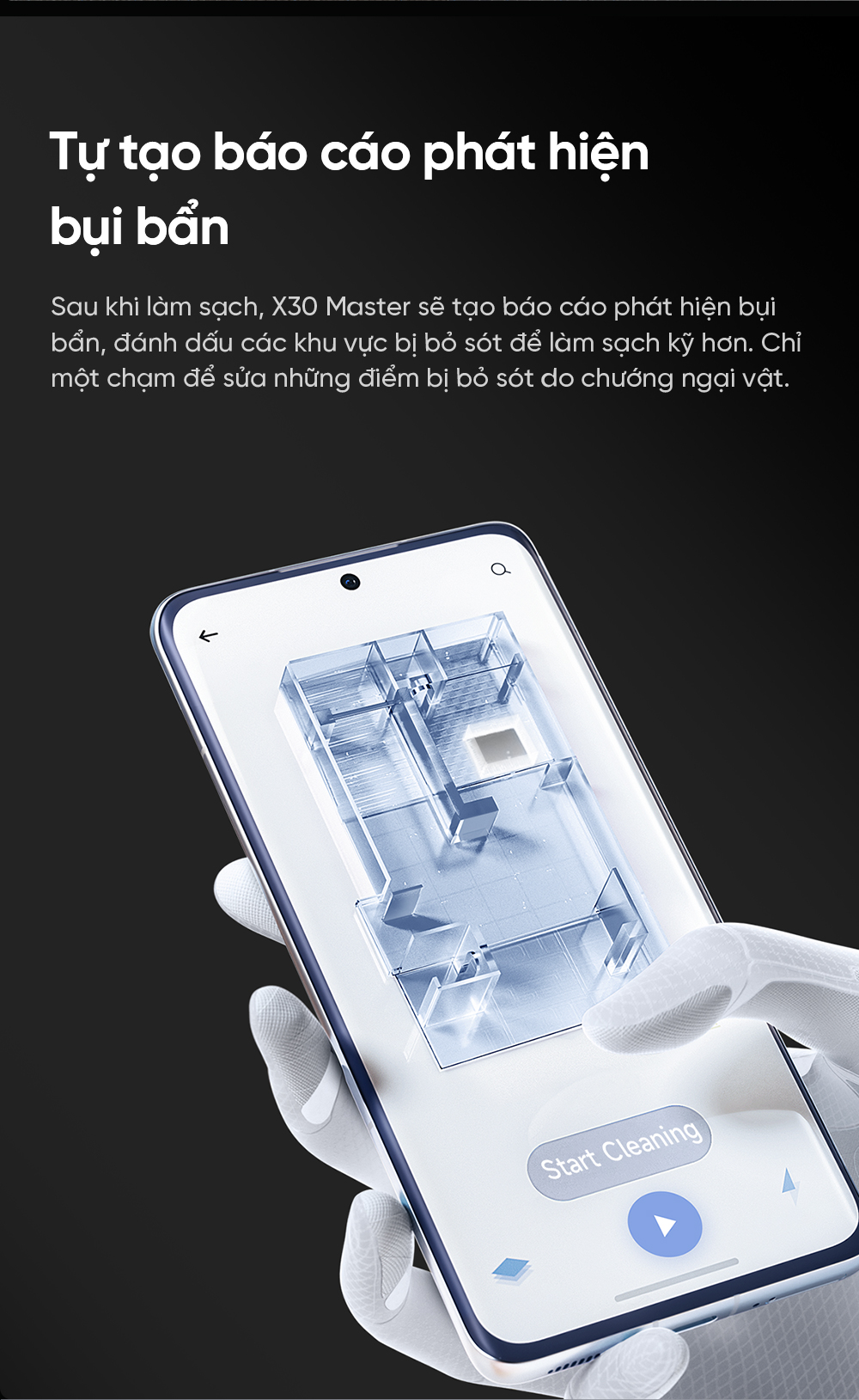 Robot hút bụi lau nhà Dreame X30 Master