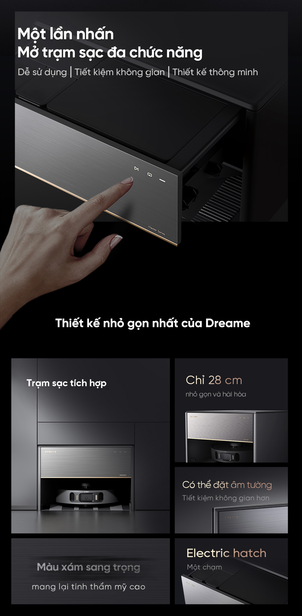 Robot hút bụi lau nhà Dreame X30 Master