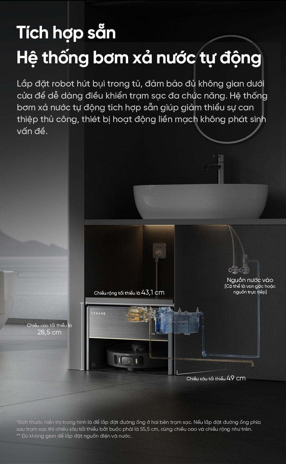 Robot hút bụi lau nhà Dreame X30 Master