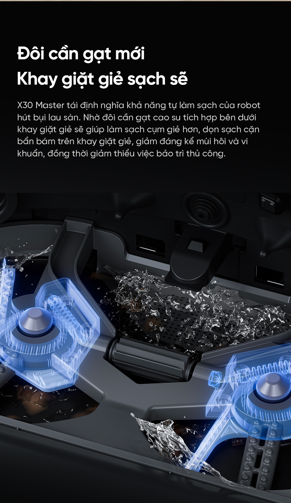 Robot hút bụi lau nhà Dreame X30 Master