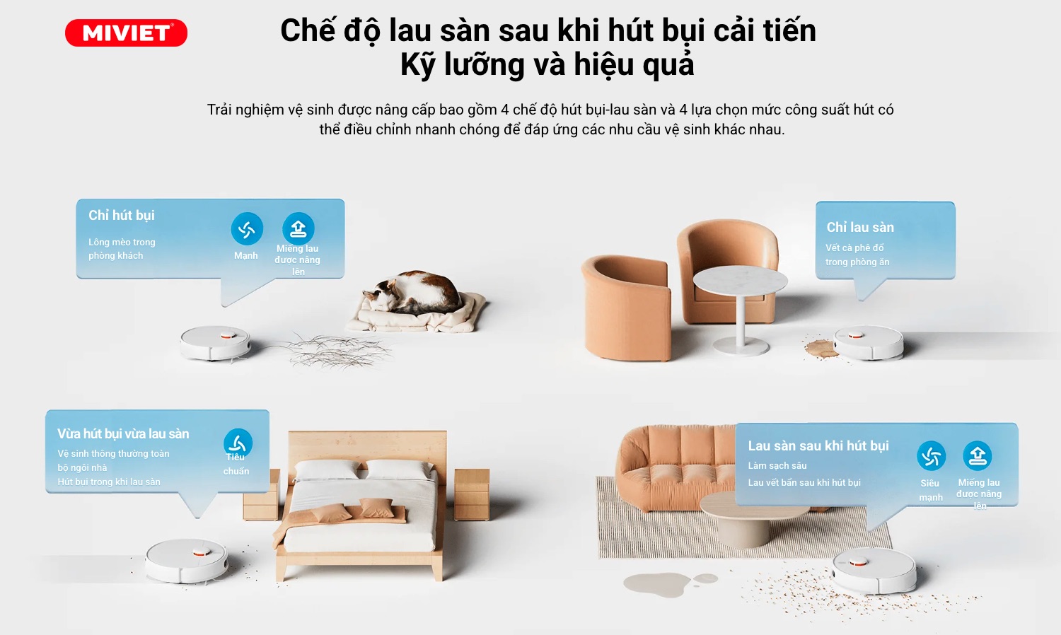 Robot hút bụi lau nhà Xiaomi Vacuum X20 2024 - Bản quốc tế - Chính hãng