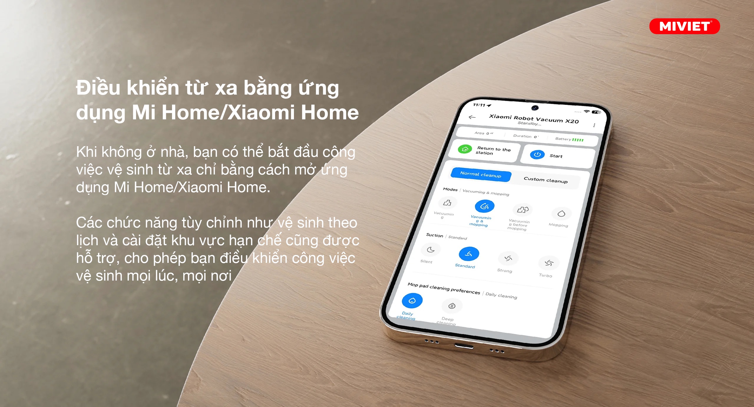 Robot hút bụi lau nhà Xiaomi Vacuum X20 2024 - Bản quốc tế - Chính hãng