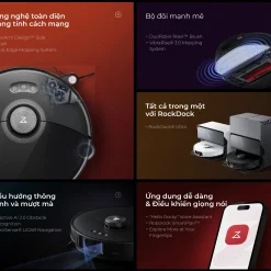 Robot lau nhà hút bụi Roborock S8 MaxV Ultra - Bản quốc tế - Chính hãng (Trắng/ Đen)