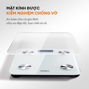 Cân điện tử sức khỏe thông minh Gaabor GWS-M02A Cân điện tử sức khỏe thông minh Gaabor GWS-M02A mặt kính chống vỡ