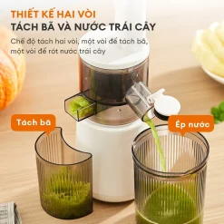 Máy ép chậm đa năng Gaabor FP1M-WH01A thiết kế 2 vòi