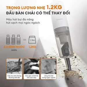 Máy hút bụi có dây Gaabor VCW14M-WH01B trọng lượng 1.2kg