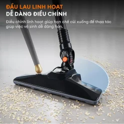 Máy hút bụi có dây Gaabor VCW16M-BK01A đầu lau linh hoạt