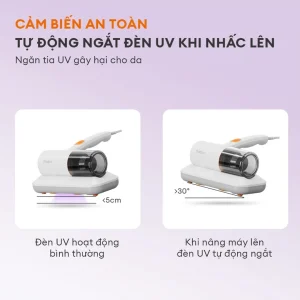 Máy hút bụi diệt khuẩn UV Gaabor VCD10M-WH02 cảm biến an toàn