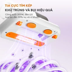Máy hút bụi diệt khuẩn UV Gaabor VCD10M-WH02 tia cực tím kép