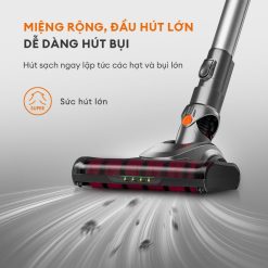 Máy hút bụi không dây Gaabor GVCL-D10AMax Máy hút bụi không dây Gaabor GVCL-D10AMax đầu hút lớn