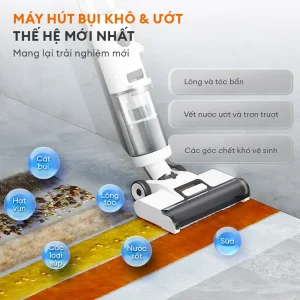 Máy hút bụi lau nhà Gaabor VCF8T-WH01A khô ướt