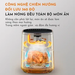 Nồi chiên không dầu Gaabor GA-E5D01 360 độ