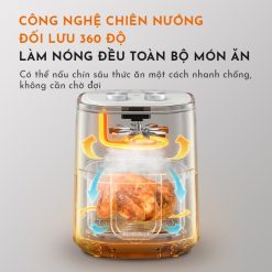 Nồi chiên không dầu Gaabor GA-M4A01 dung tích 4.5L nồi chiên không dầu Gaabor GA-M4A01 làm nóng 360 độ