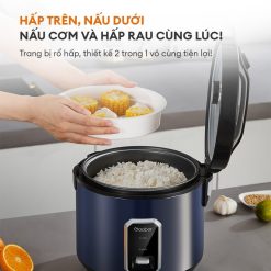 Nồi cơm điện nắp gài Gaabor RC50M-BE01A nấu hấp cùng lúc