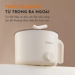 Nồi điện đa năng Gaabor GR-N15A thiết kế đẹp mắt