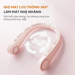 Quạt đeo cổ Gaabor FL03M-PK01A gió lưu thông 360 độ
