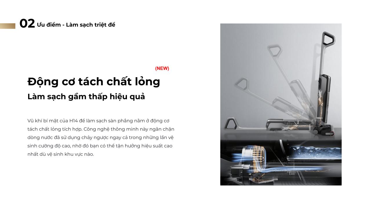 Đặc điểm máy hút bụi lau sàn cầm tay không dây Dreame H14