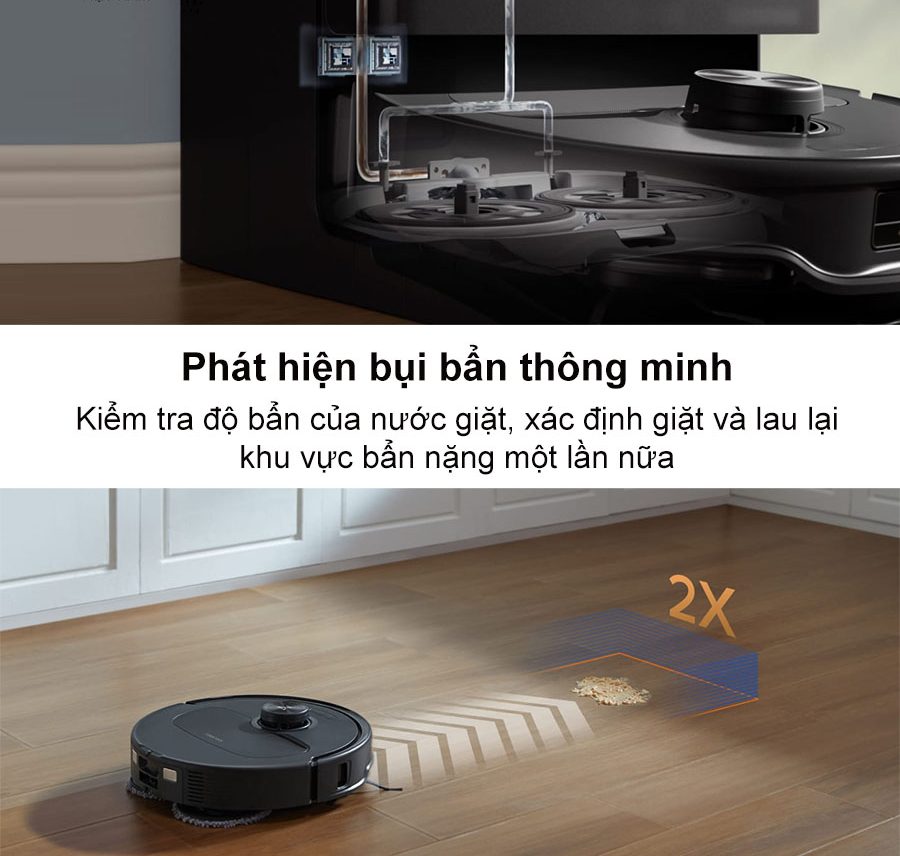Robot hút bụi lau nhà Roborock Q Revo Master - Bản quốc tế - Chính hãng Công nghệ AI phát hiện bụi bẩn thông minh