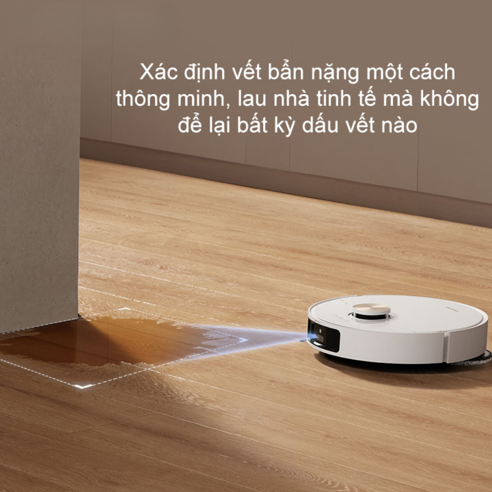 Tự động làm sạch theo mức độ bẩn của sàn