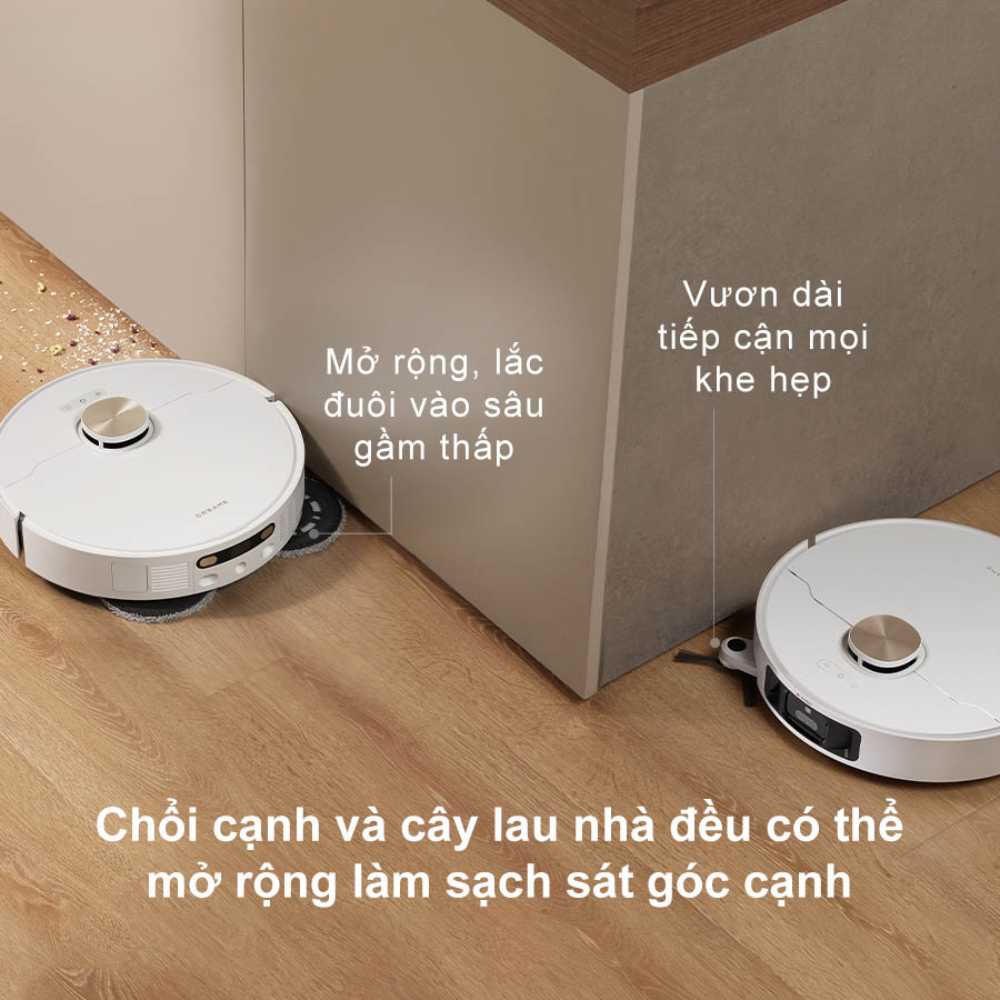Công nghệ MopExtend RoboSwing cho phép khăn lau có thể mở rộng tới 4cm