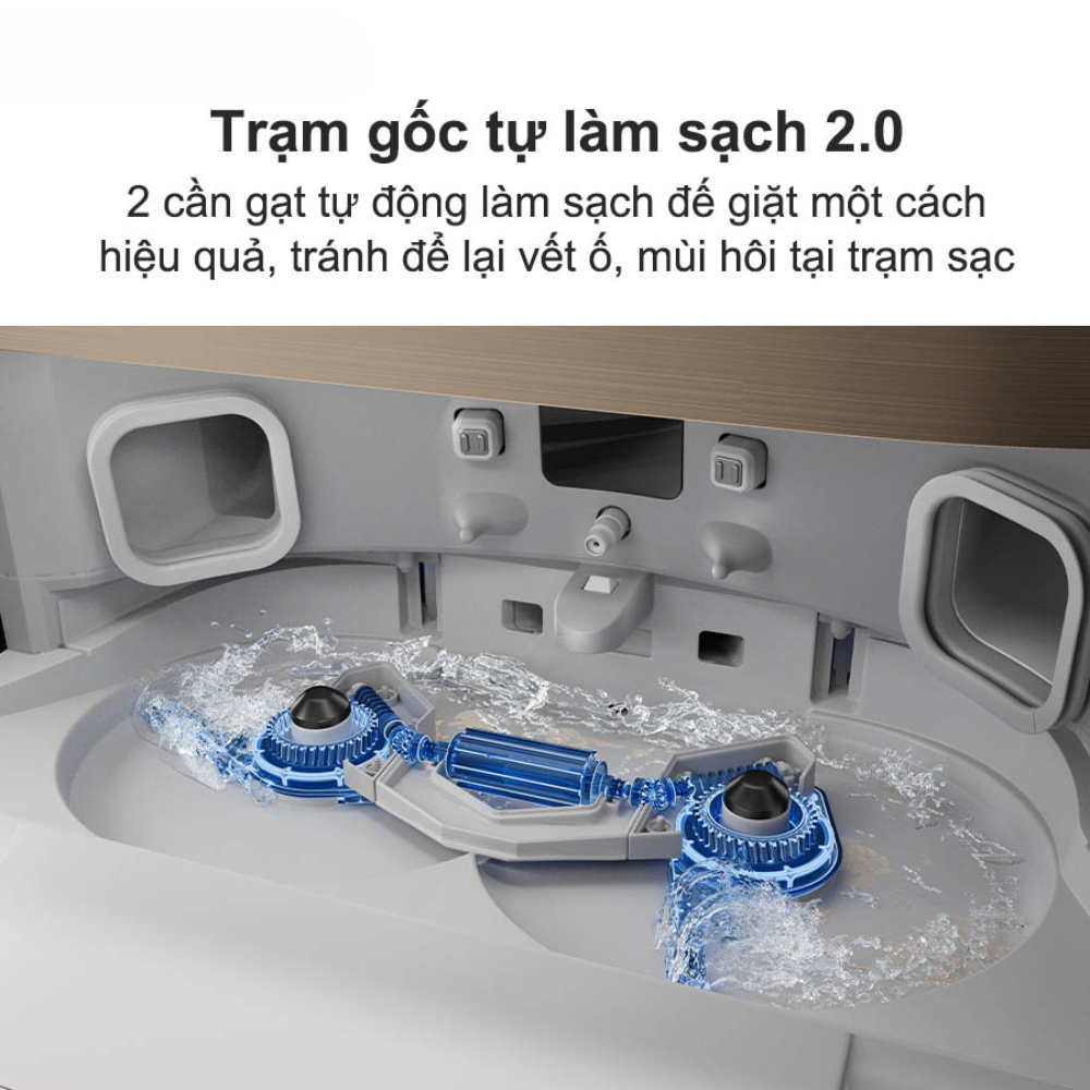 Thiết kế 1 cần gạt tự động làm sạch đế giặt