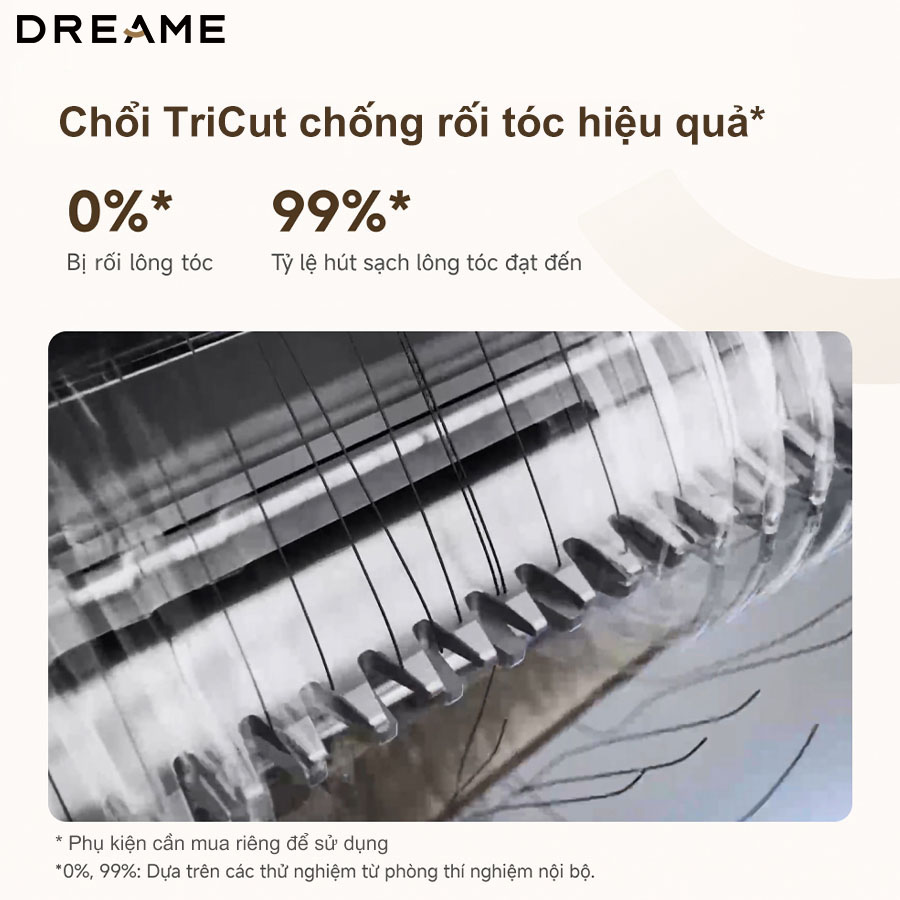 Robot hút bụi lau nhà Dreame L30s Ultra - Bản quốc tế - Chính hãng Trang bị được chổi chống rối TriCut