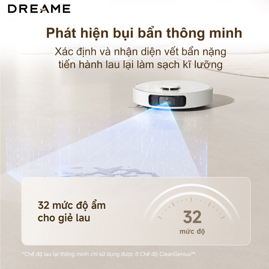 Robot hút bụi lau nhà Dreame L30s Ultra - Bản quốc tế - Chính hãng Nhận diện bụi bẩn thông minh