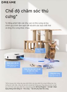 Robot hút bụi lau nhà Dreame L30s Ultra - Bản quốc tế - Chính hãng Chế độ chăm sóc thú cưng đặc biệt