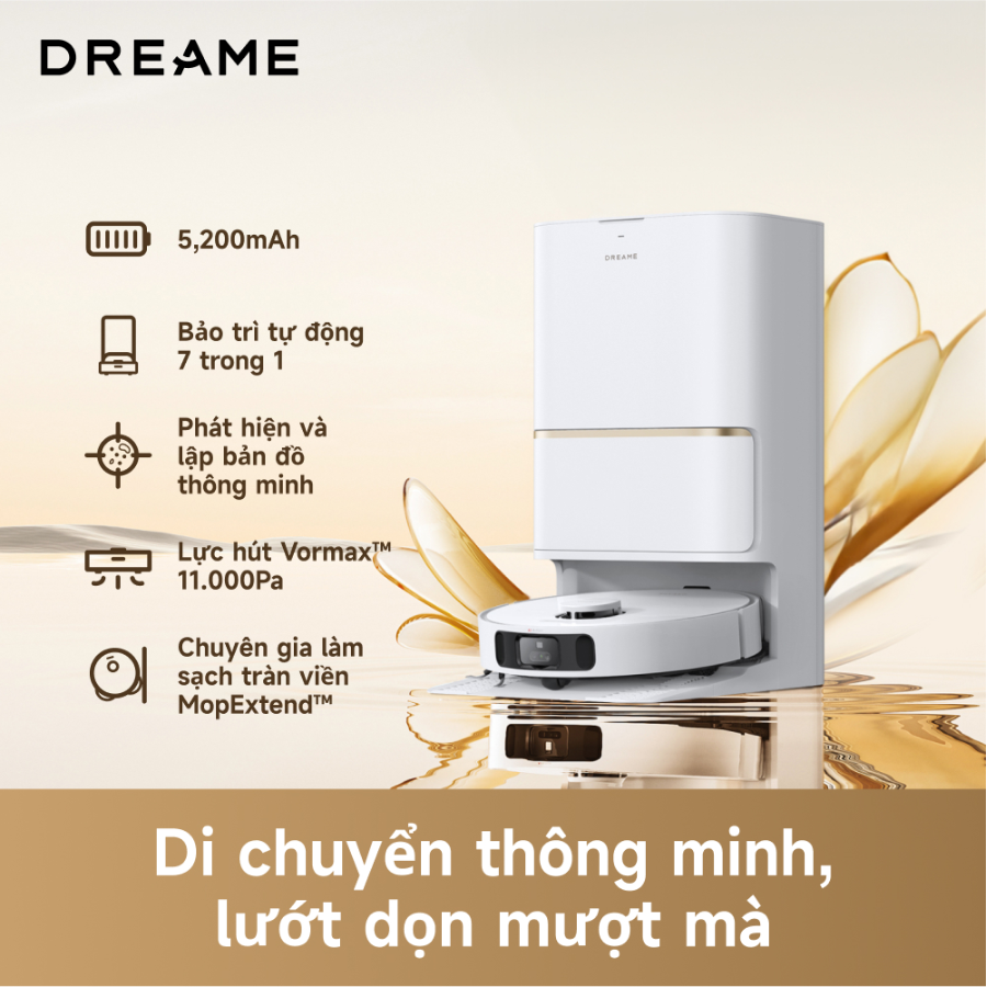 Robot hút bụi lau nhà Dreame L30s Ultra - Bản quốc tế - Chính hãng Robot hút bụi lau nhà Dreame L30s Ultra - Bản quốc tế - Chính hãng - Ảnh 4