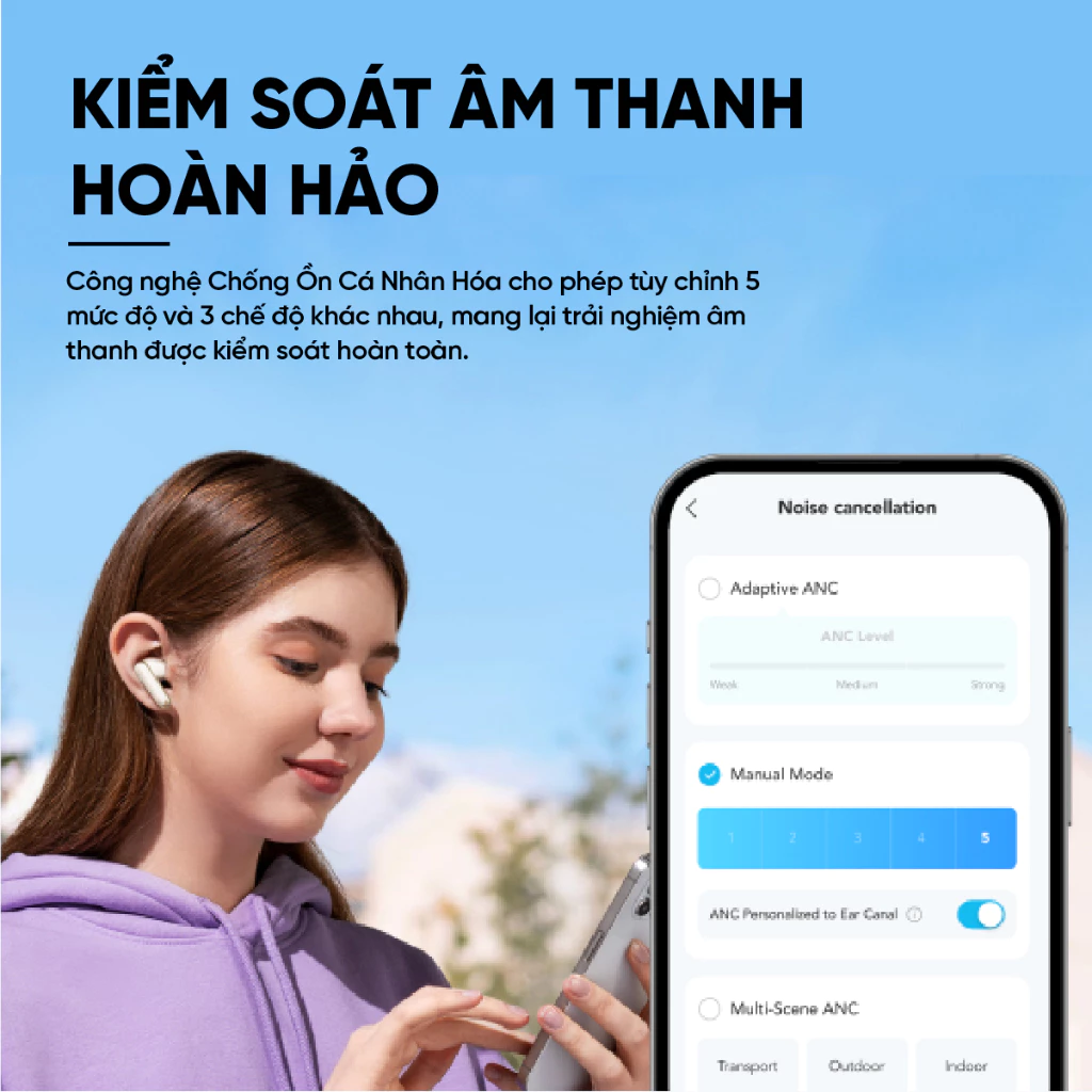Tai nghe không dây Anker Soundcore P40i A3955 - Hàng chính hãng Tai nghe không dây Anker Soundcore P40i A3955 - Hàng chính hãng