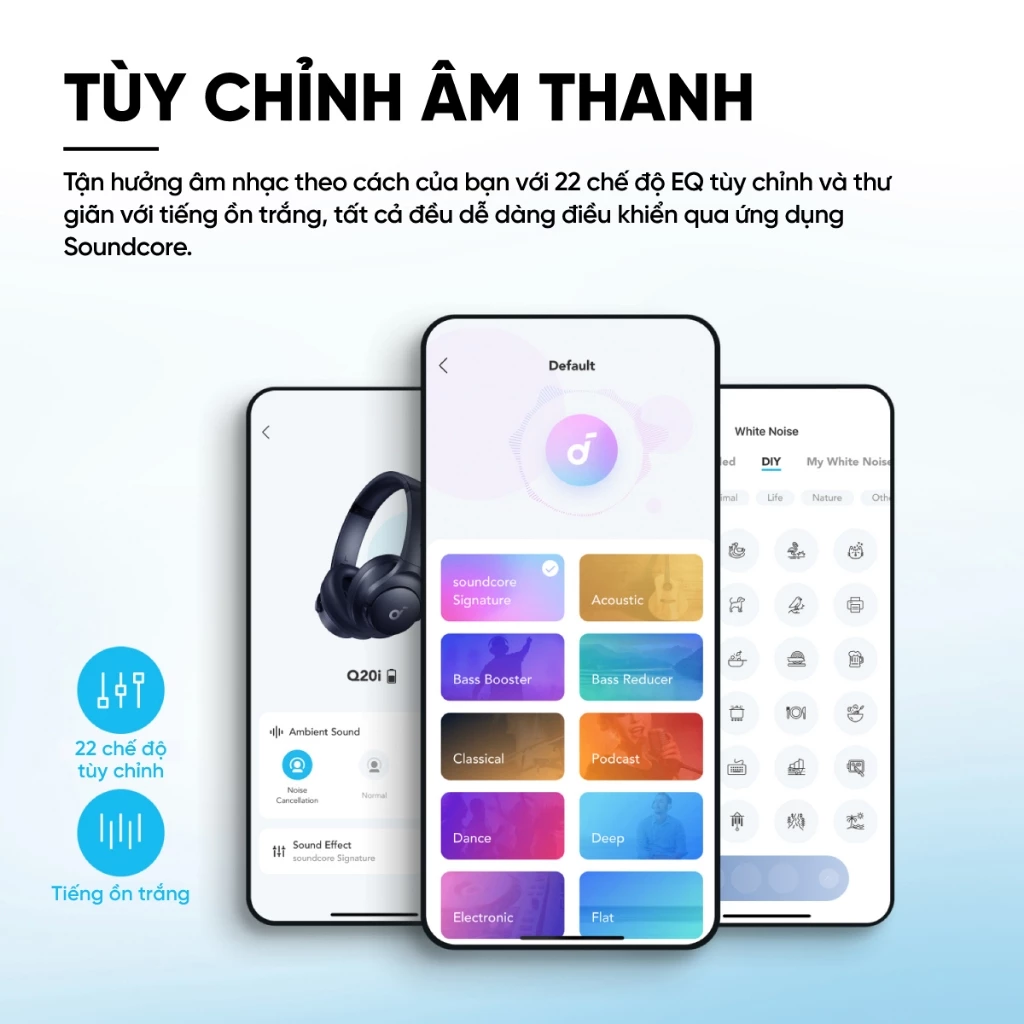 Tai nghe không dây chụp tai Anker Soundcore Q20i - Chính Hãng Tai nghe không dây chụp tai Anker Soundcore Q20i - Chính Hãng