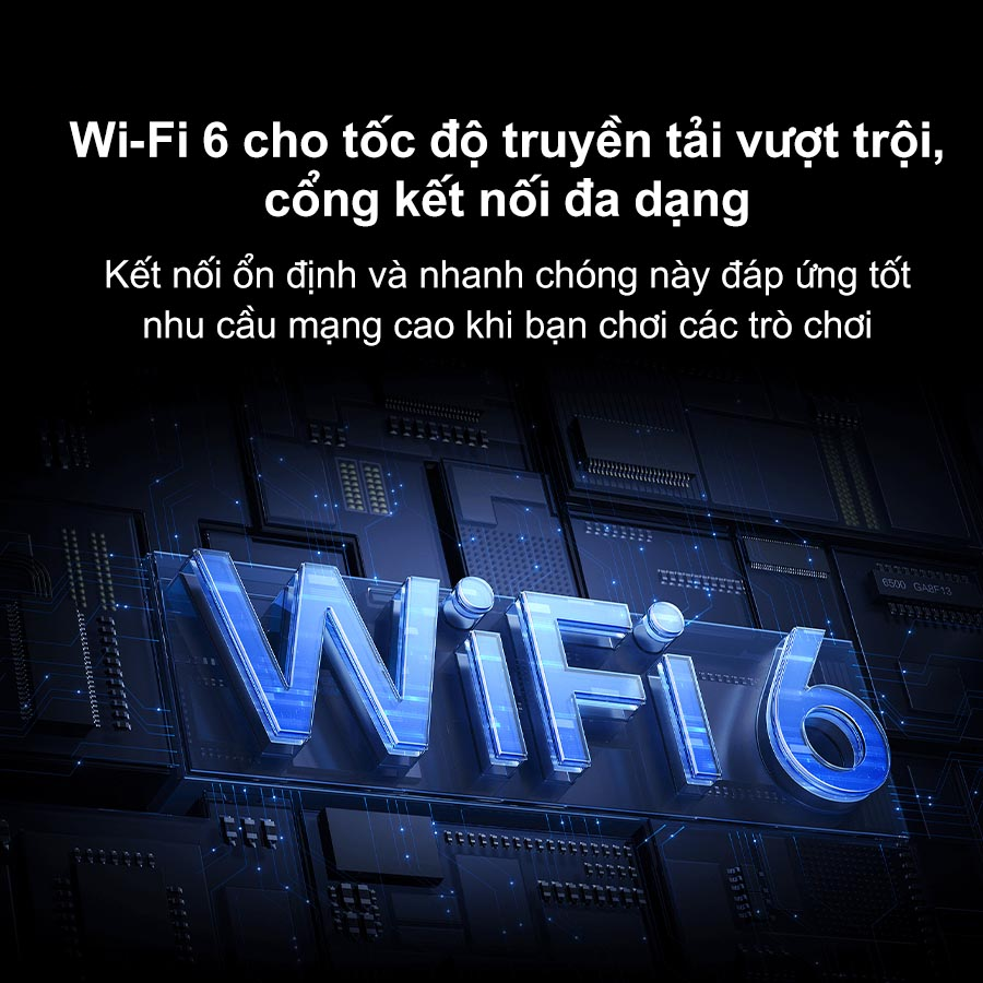 Wi-Fi 6 cho tốc độ truyền tải vượt trội, cổng kết nối đa dạng