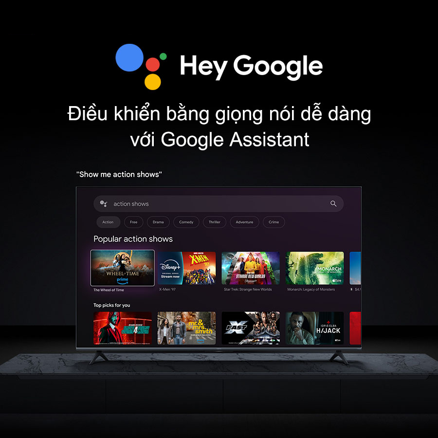 Điều khiển bằng giọng nói với Google Assistant